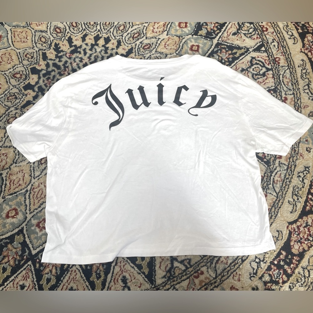 Juicy Couture white cropped top